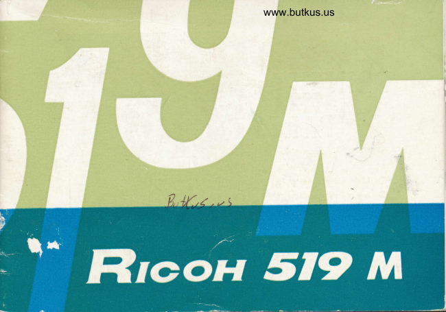 RICOH 519m (METER) manual cover