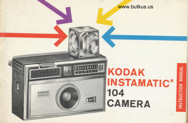 Kodak Instamatic 104 manual cover
