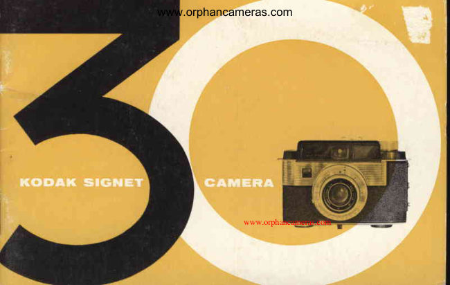 Kodak Signet 30 manual cover