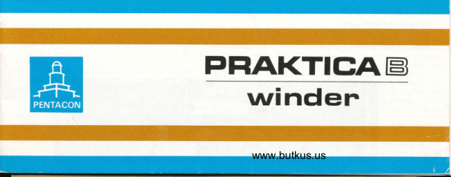Praktica B Winder manual cover