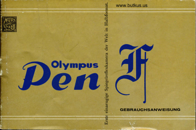 OLYMPUS PEN F manual cover