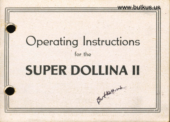 Super Dollina II manual cover
