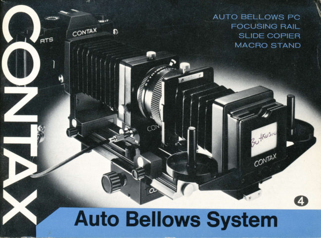 Contax Auto Bellows manual cover