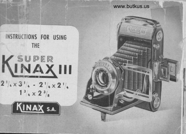 Super Kinax III / Kinax Super III manual cover