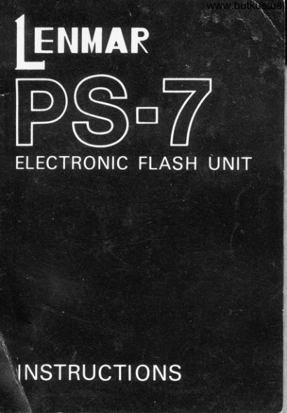 Lenmar SP-7 SX-70 flash manual cover