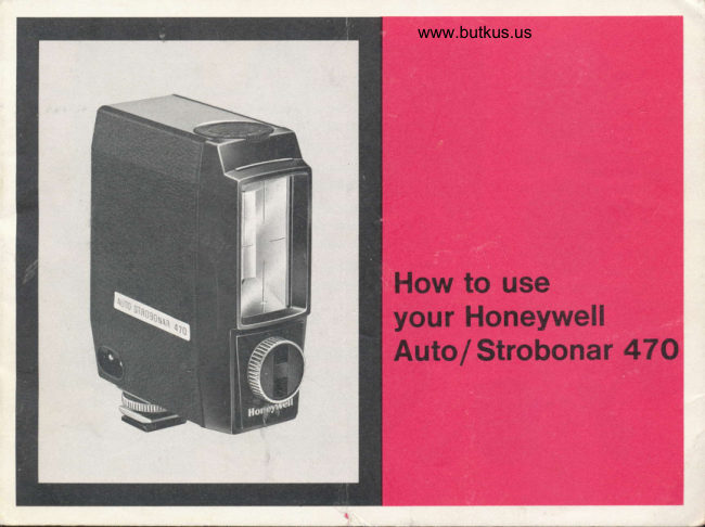 Honeywell Strobonar 470 manual cover