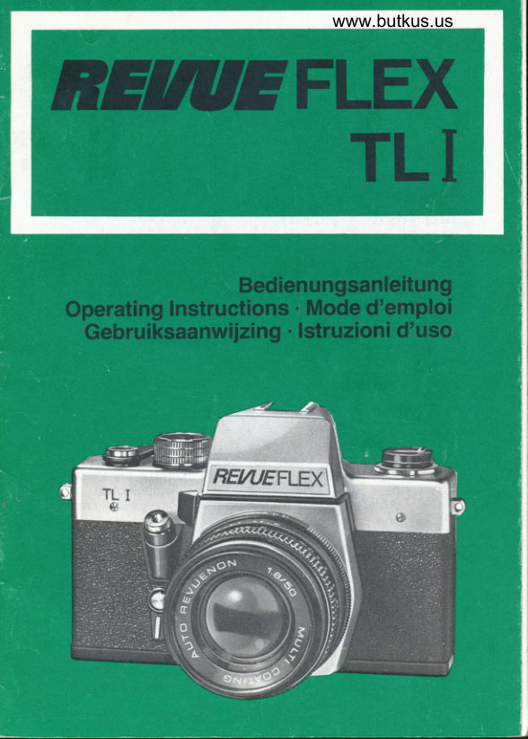 RevueFlex TL 1 manual cover