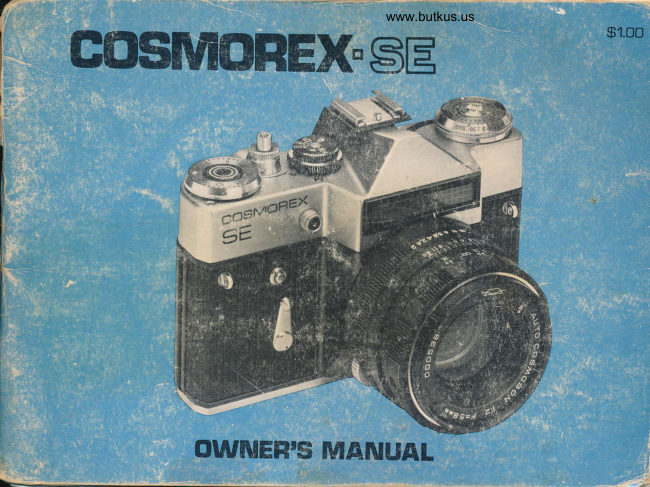 Cosmorex SE manual cover