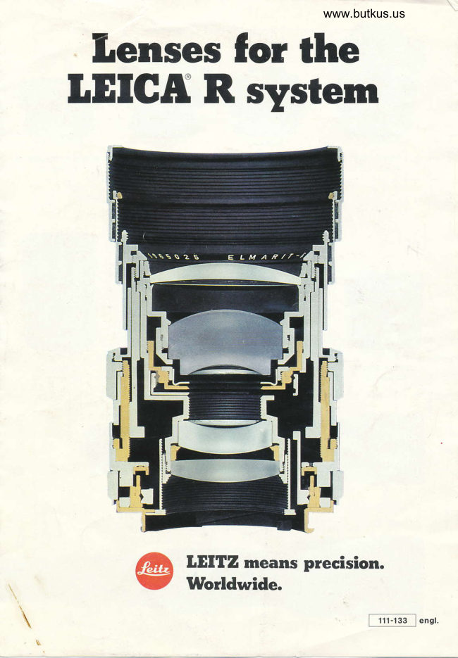 Leica R system manual cover