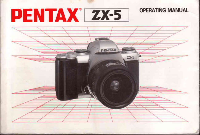Pentax ZX-5 manual cover