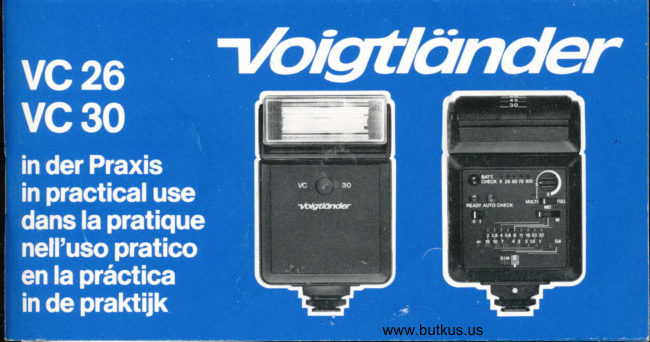 Voigtlander VC26 VC30 manual cover