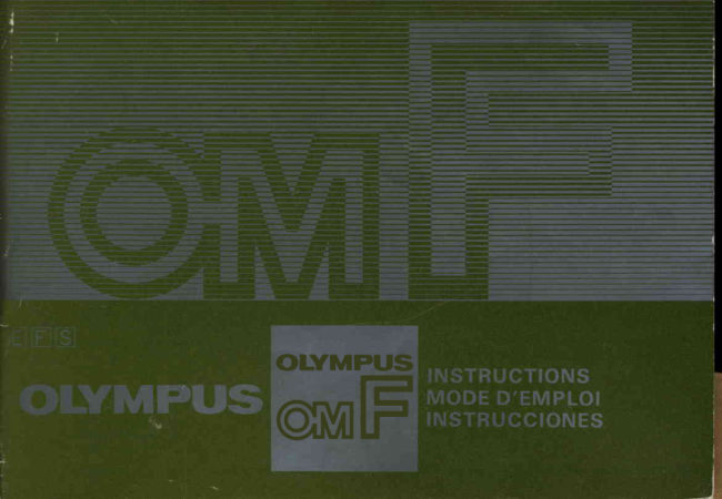 Olympus Om F manual cover