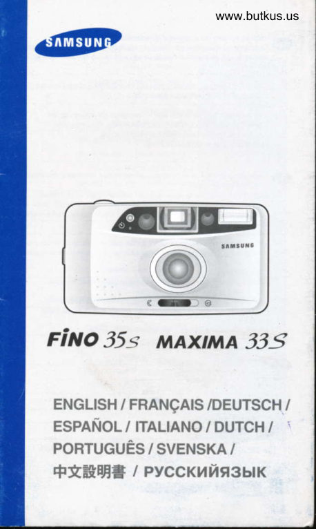 Samsung Fino 35 Maxima 33 manual cover
