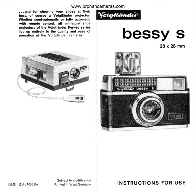 Voigtlander bessy s manual cover