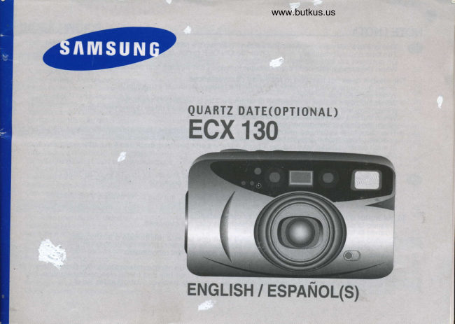 Samsung ECX 130 manual cover