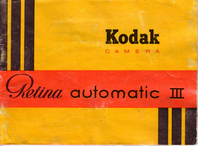 Kodak Retina Automatic III manual cover