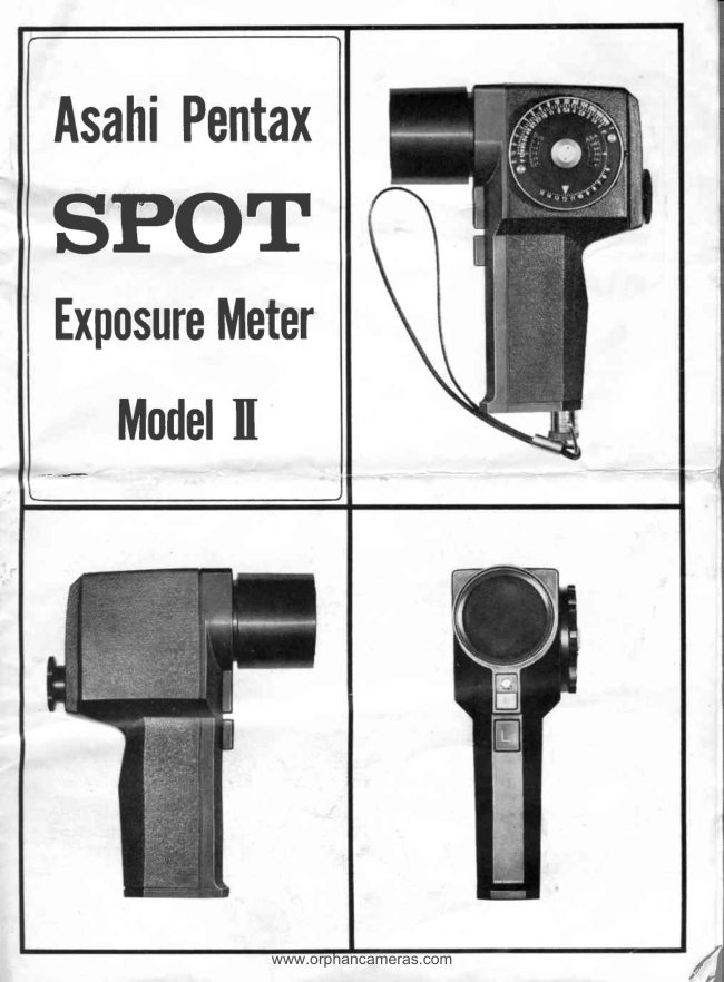 Pentax Spot Meter manual cover