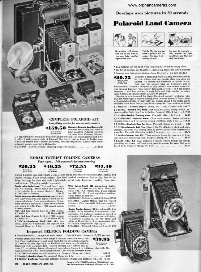 Sears Polaroid manual cover