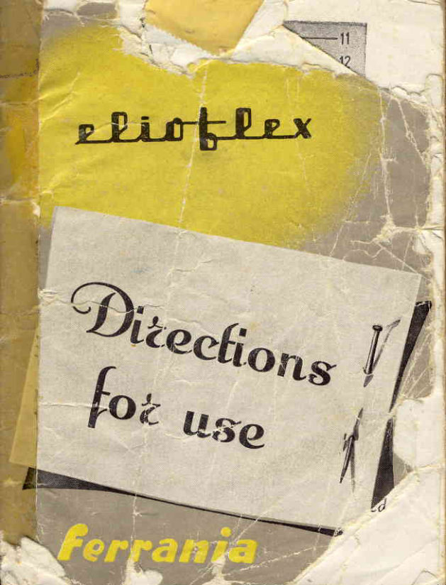 Ferrania Elioflex manual cover