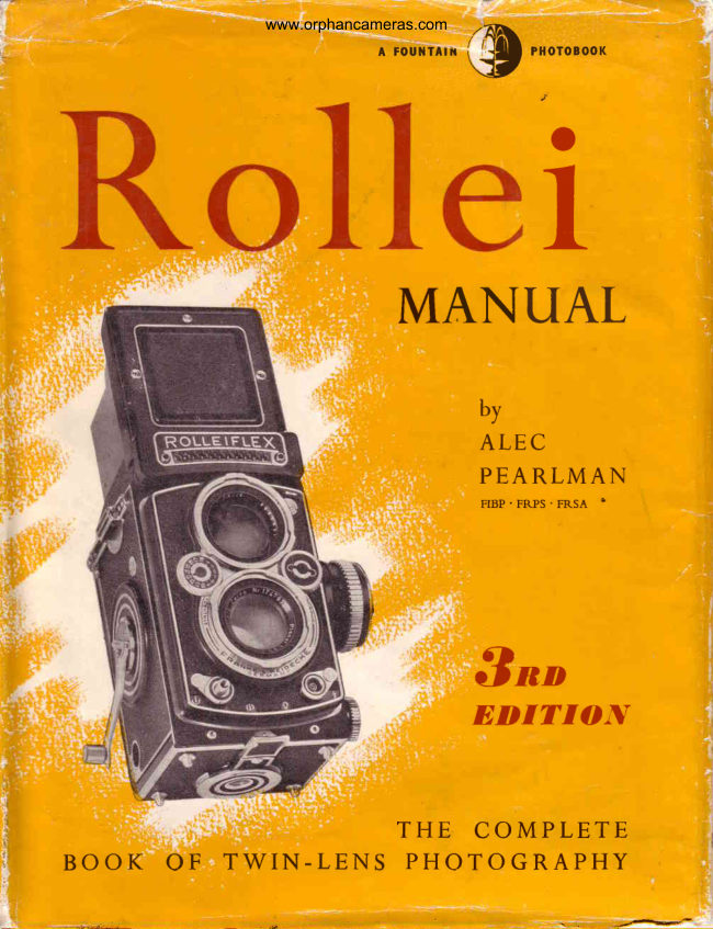 Rolleiflex SINGLE manual cover
