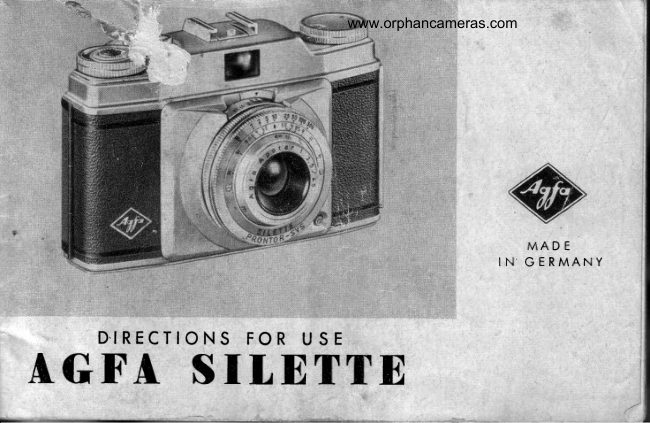 Agfa Silette manual cover