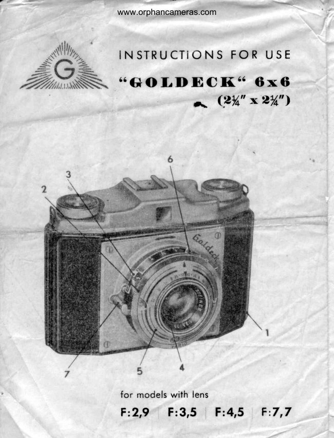 Goldeck 6X6 manual cover