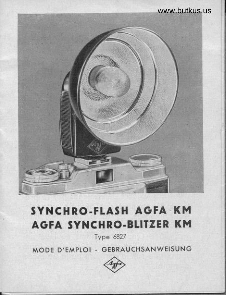 Agfa Synchros Blitzen Km Fr manual cover