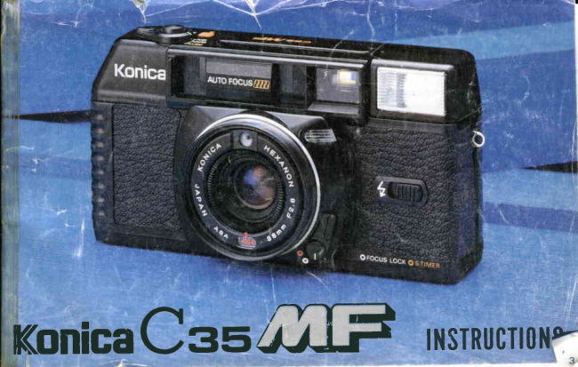 Konica C35 MF manual cover