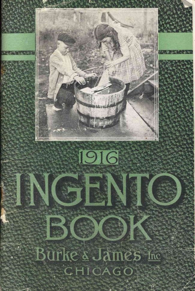 Ingento Book - Burk and James 1916 manual cover
