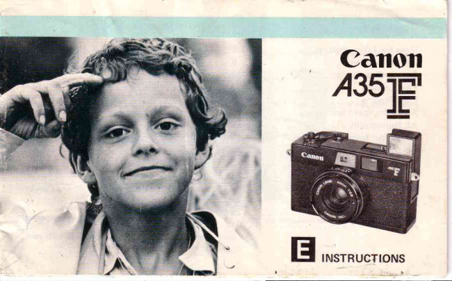 Canon A35 F manual cover