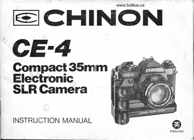 Chinon CE-4 manual cover