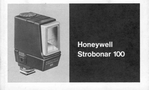 Honeywell Strobonar 100 manual cover