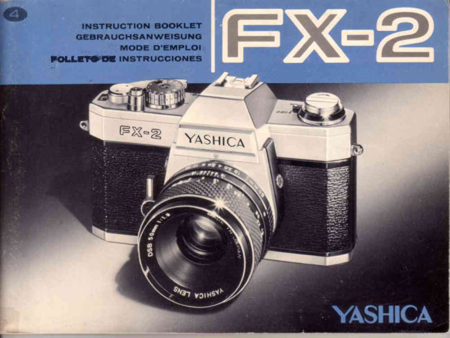 Yashica FX-2 manual cover