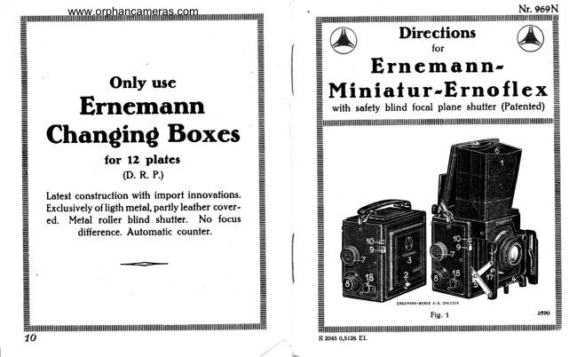 Ernemann Minatur Ernoflex manual cover