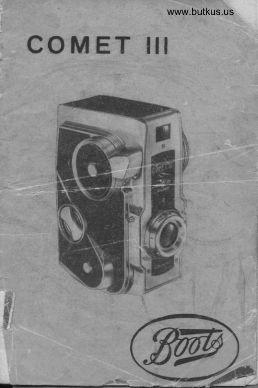 Bencini Milano COMET III manual cover