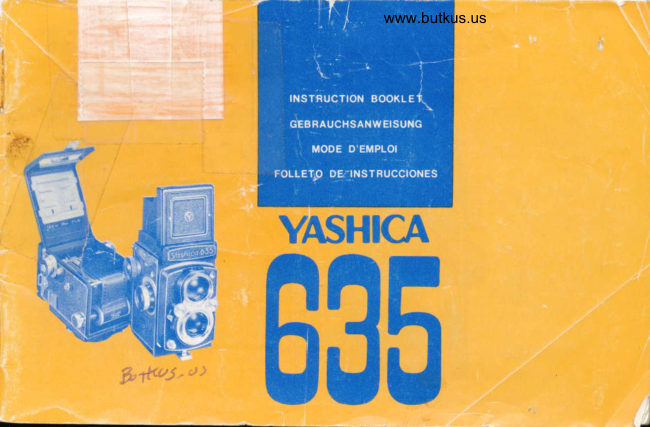 Yashica 635 manual cover