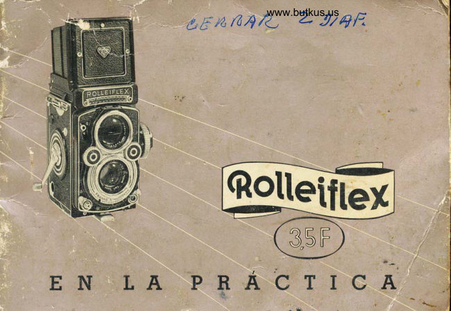 Rolleiflex 3.5F En La Practica manual cover