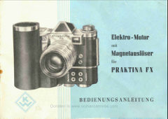 Praktica Motor Drive manual cover