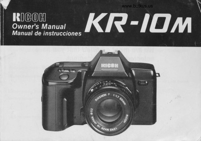 Ricoh KR-10M manual cover