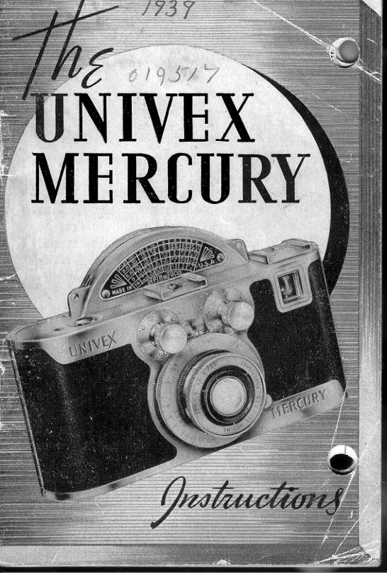 Universal Univex Mercury manual cover