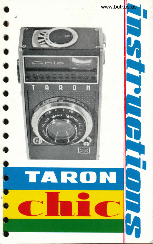 TARON CHIC manual cover