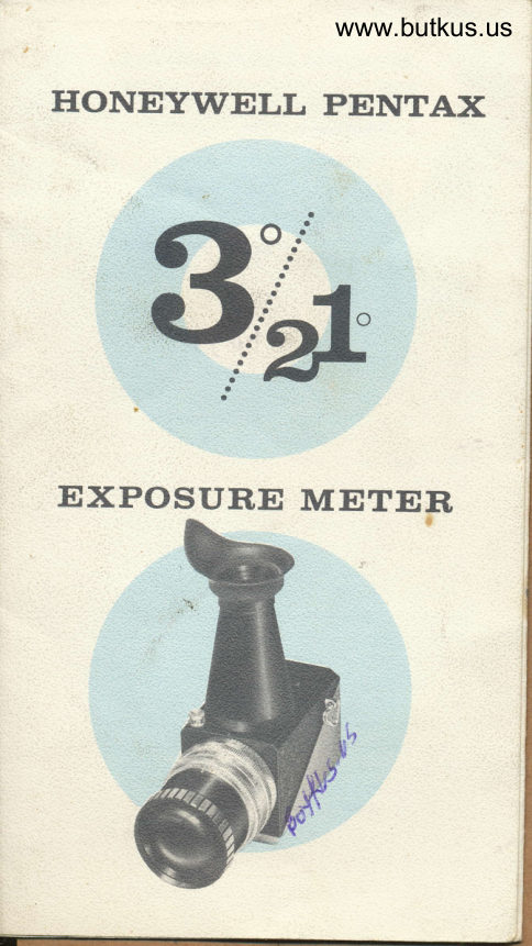 Honeywell Pentax 3 / 21 degree manual cover