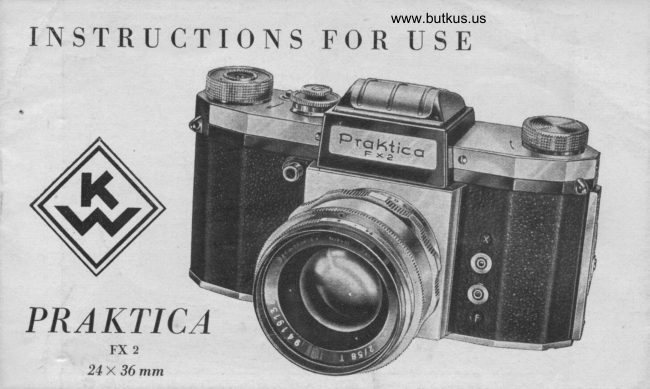 Praktica FX 2 manual cover