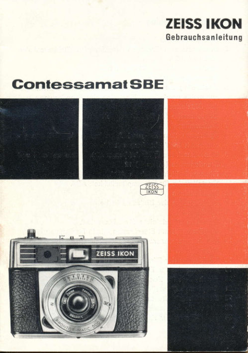 Zeiss Ikon Contessamat SBE manual cover