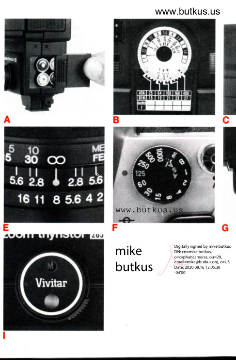 Vivitar 265 manual cover