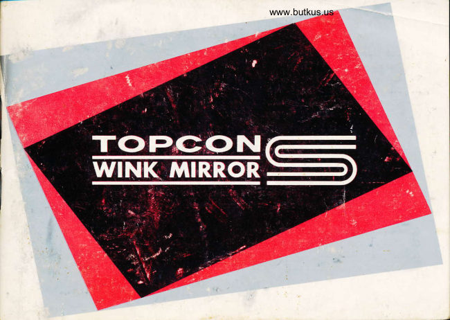 Topcon Wink Mirror S manual cover
