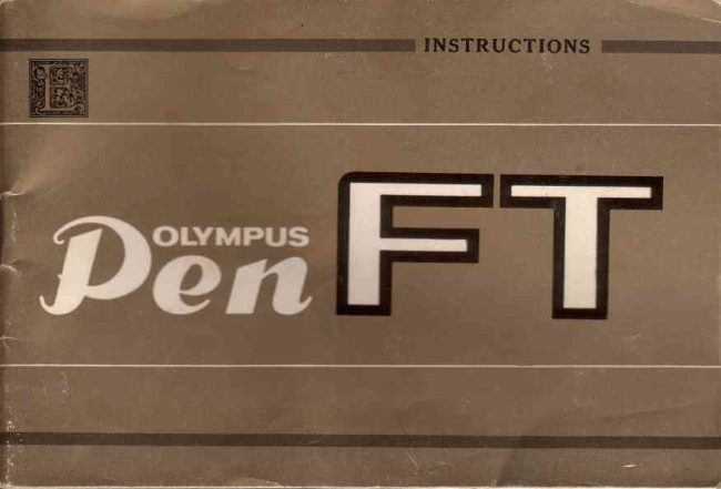 Olympus Pen FT manual cover