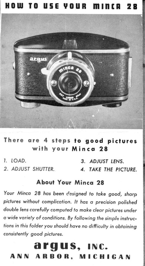 Argus Minca 28 manual cover