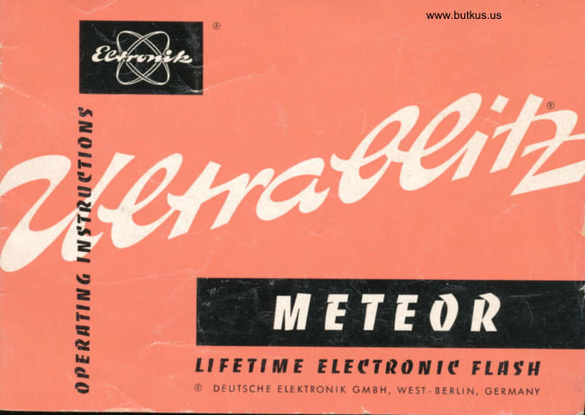 Ultrablitz Meteor manual cover