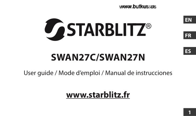 Starblitz Swan 27C 27N manual cover